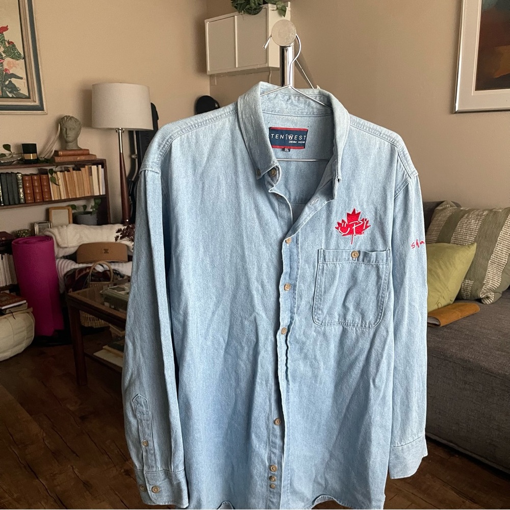 Vintage Shania Twain Denim Button Down